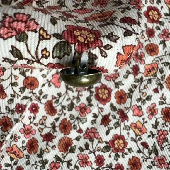 NWOT | UTILITY JACKET COTTON CANVAS FLORAL BARN COAT | XS/SM - Picture 14 of 15